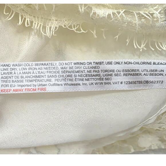 Floreat by Anthropologie Lemon Lace Cami Blouse PJ Top Size Small - Picture 7 of 11